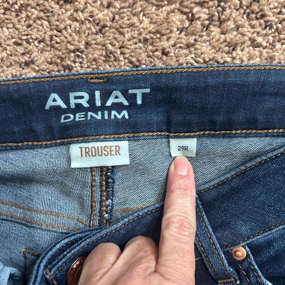 Ariat Women's Flare Jeans in Deep Blue - Picture 5 of 7